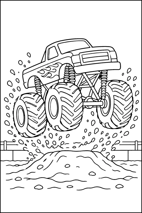 Jumping Dirt Truck