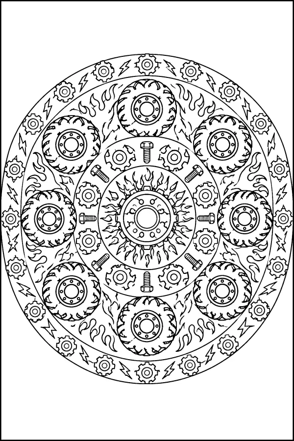Monster Gear Mandala