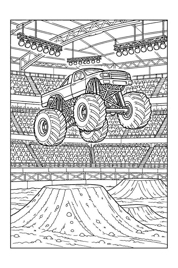Monster Truck Arena Jump