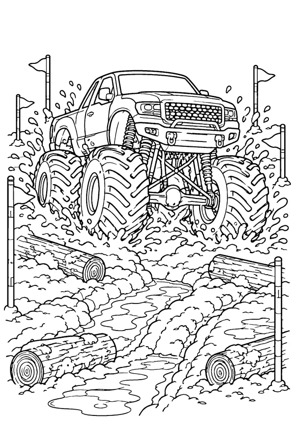Mud Course Monster Truck