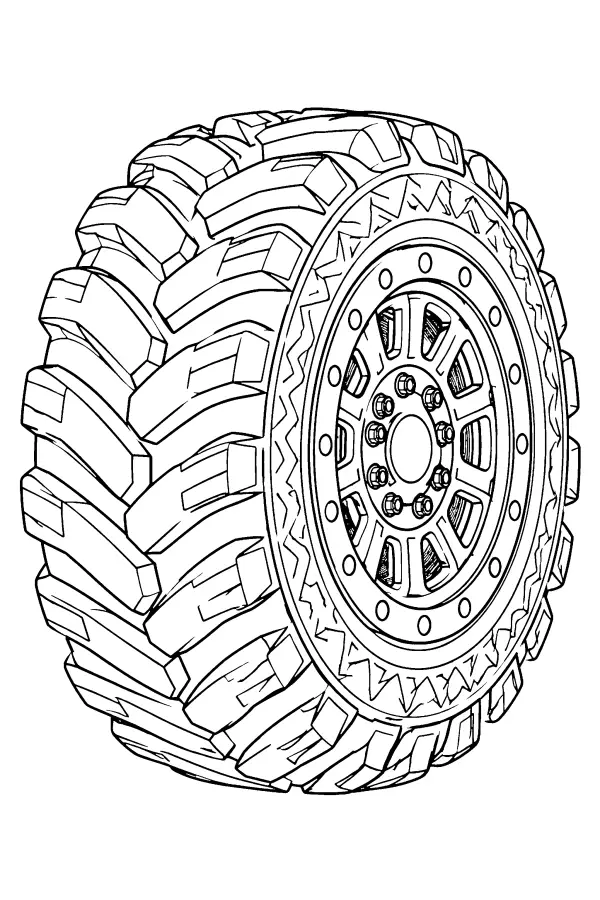 Patterned Monster Tire