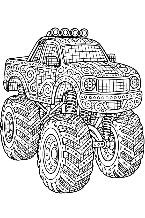 Patterned Monster Truck