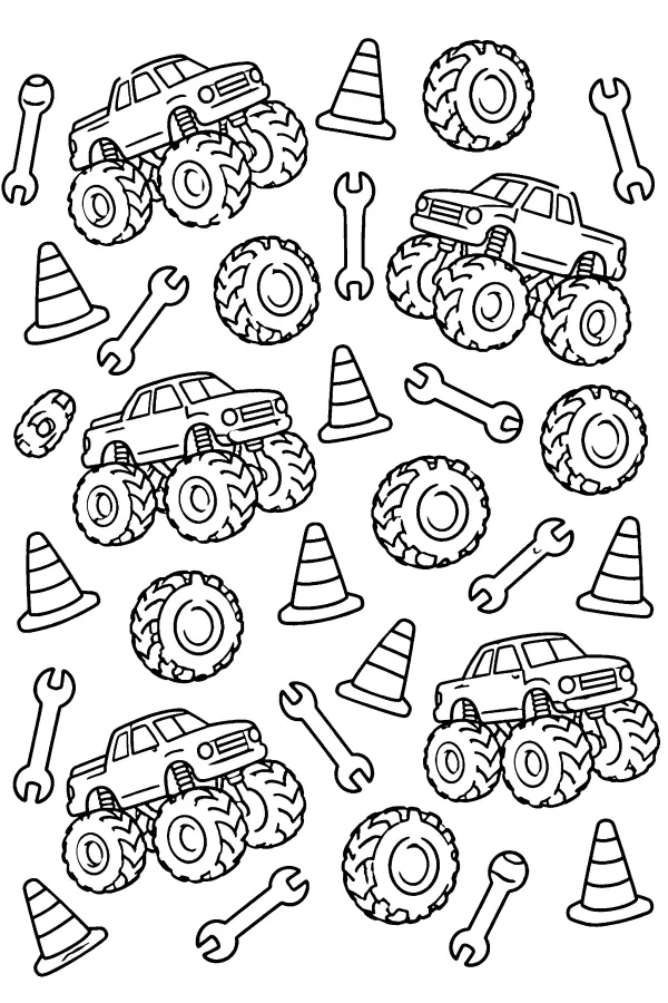 Truck Parts Pattern