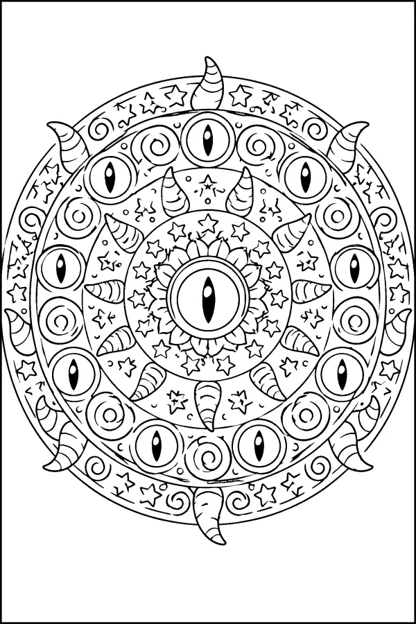 Cyclops Horn Mandala