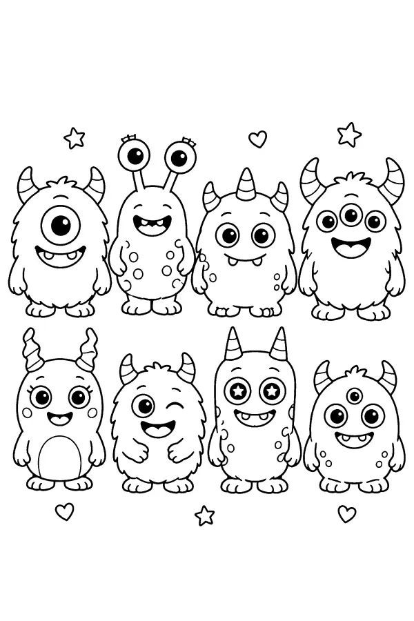 Eight Monster Friends