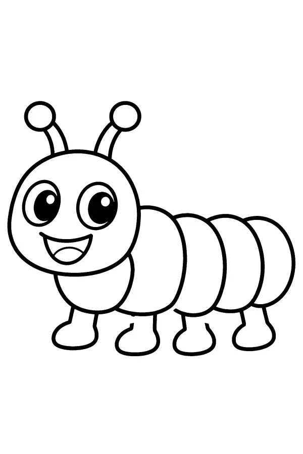 Friendly Caterpillar Monster