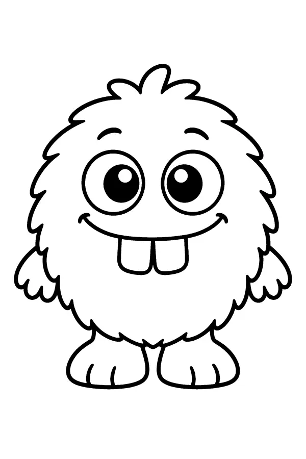 Fuzzy Toothy Monster