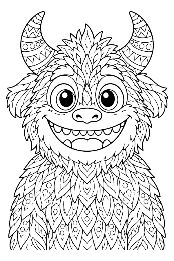 Horned Grinning Monster