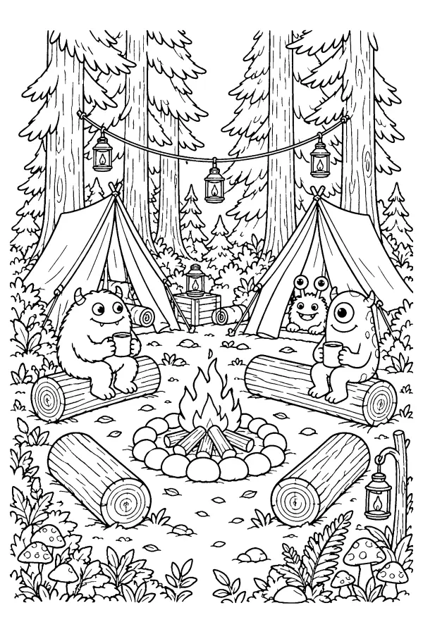 Monster Campfire Circle