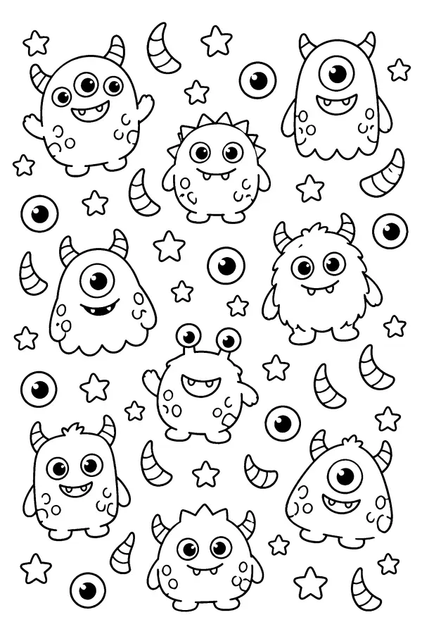 Monster Pattern Scatter