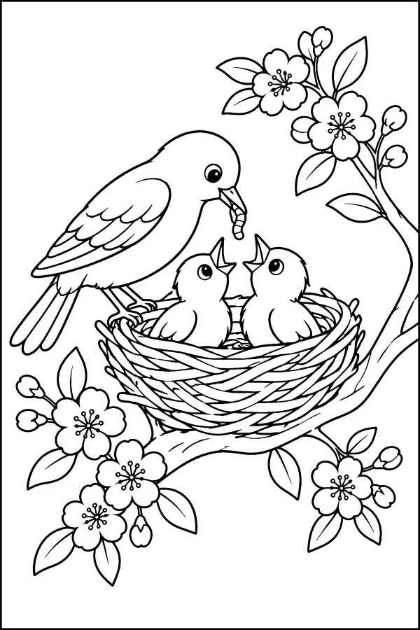 Bird Nest Blossoms