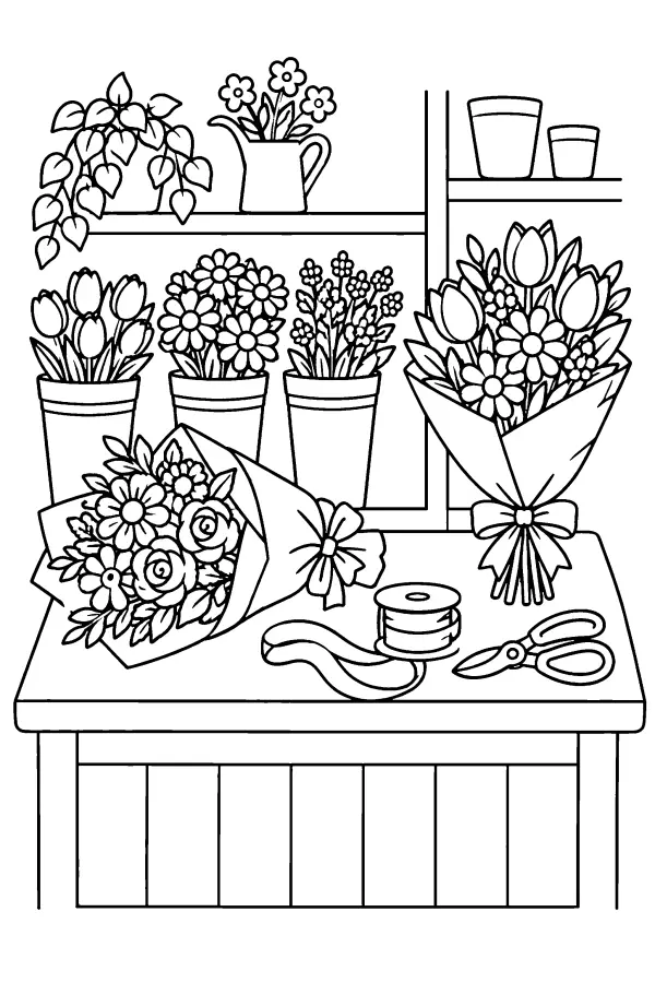 Flower Shop Counter