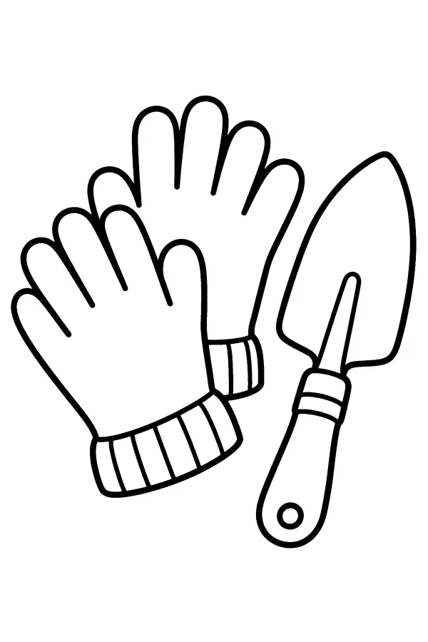 Garden Gloves And Trowel