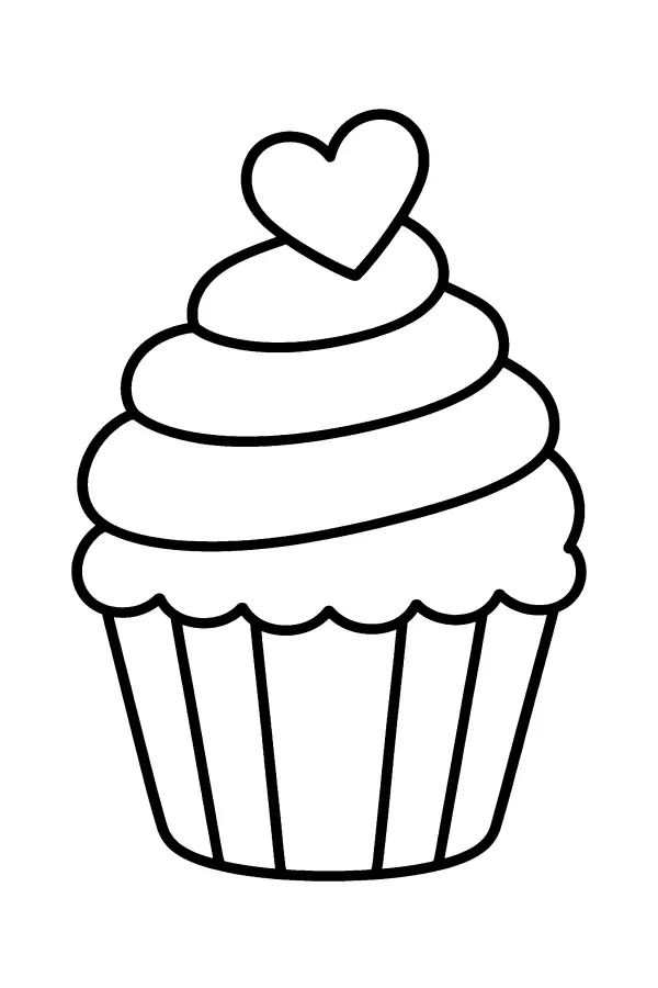 Heart Topped Cupcake