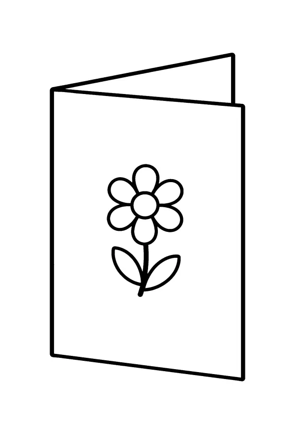 Open Flower Card