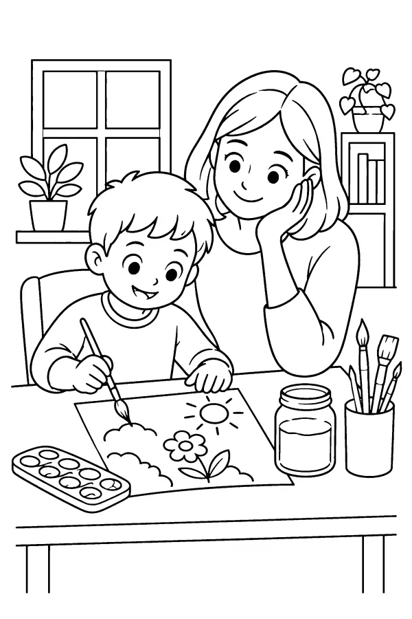 Painting At The Table