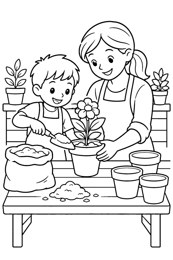 Potting At Bench