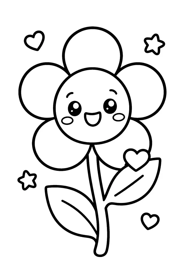 Smiling Flower Heart