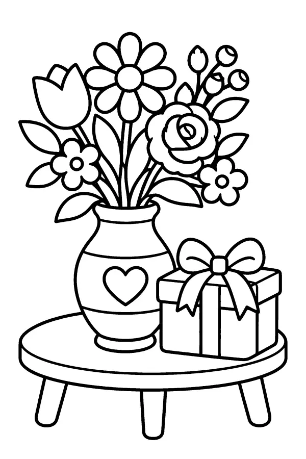 Vase And Gift