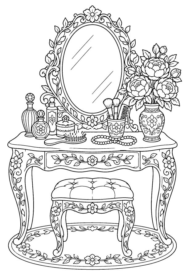 Vined Vanity Table