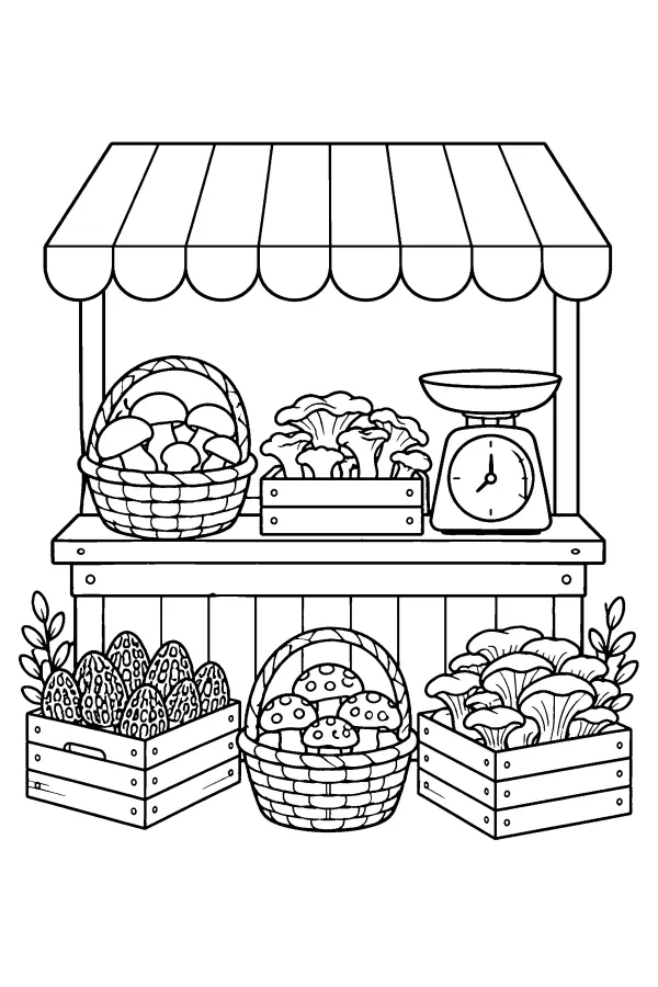 Mushroom Market Stall