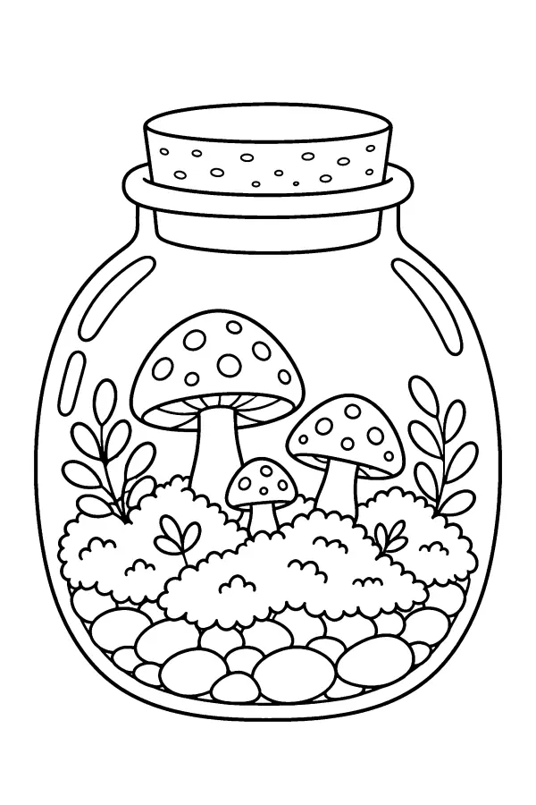 Terrarium Mushroom Jar
