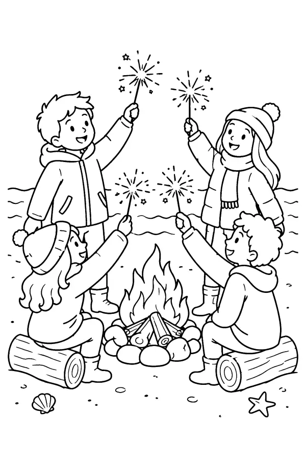 Beach Campfire Sparklers