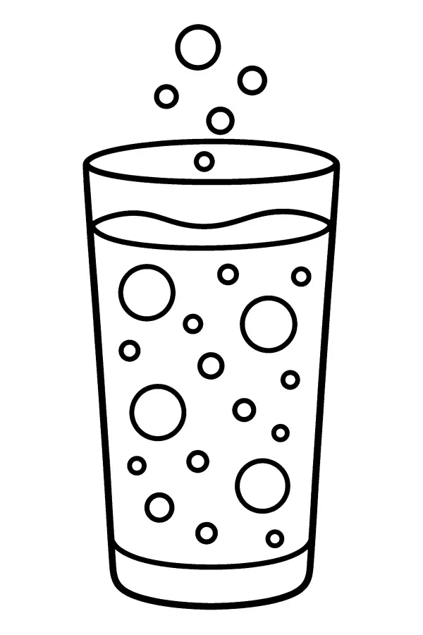 Bubbly Drink Glass