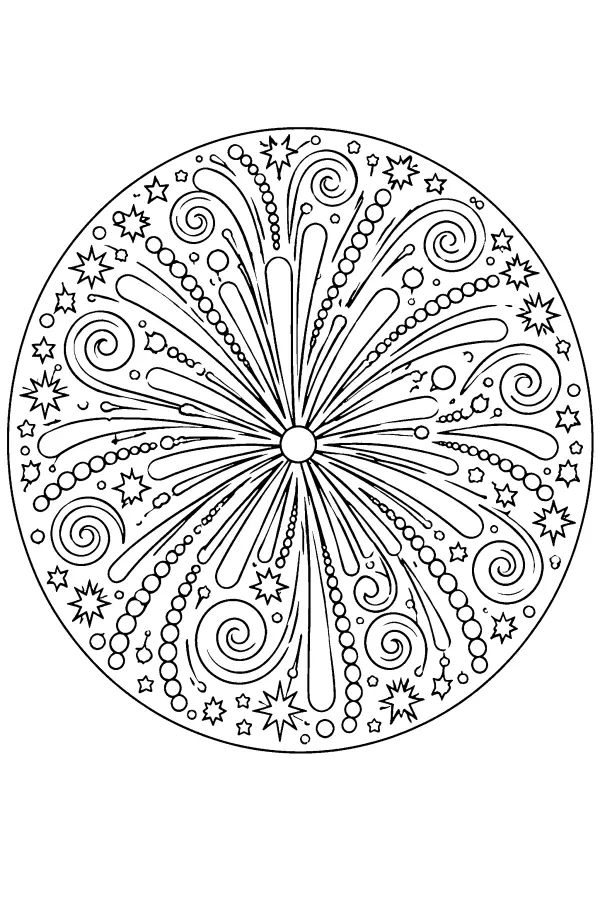 Circular Firework Burst
