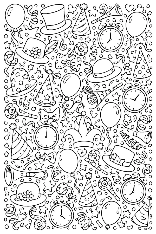 Hat And Horn Confetti