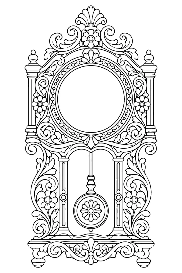 Ornate Pendulum Clock