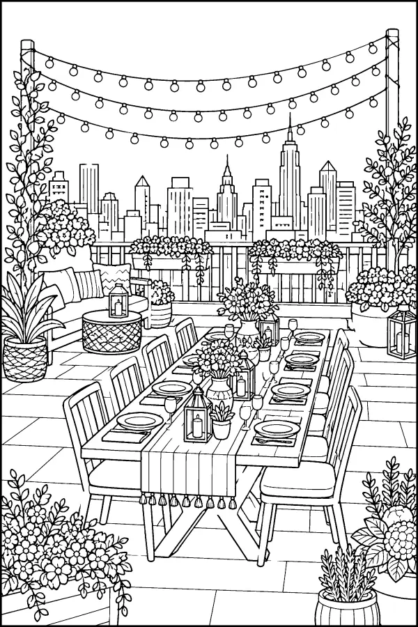 Rooftop Garden Dinner