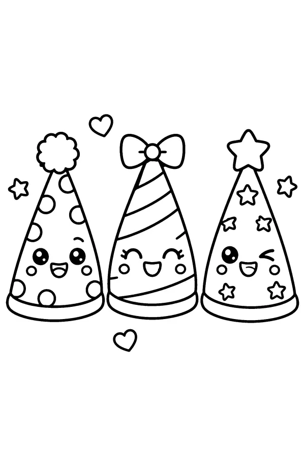Smiling Party Hats