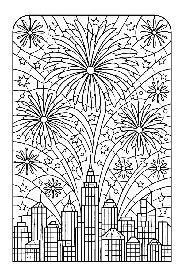 Stained Glass Fireworks