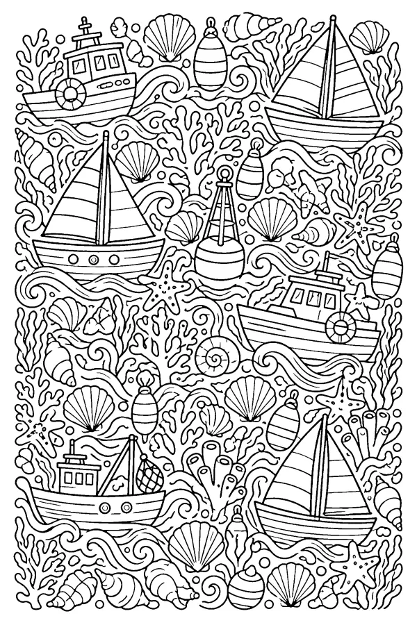 Dense Ocean Doodle