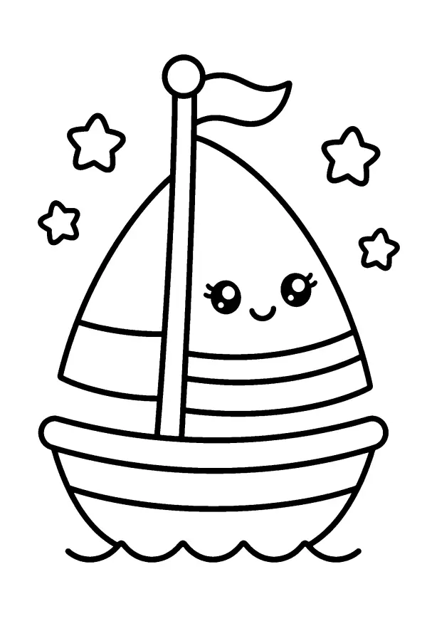 Smiling Sailboat