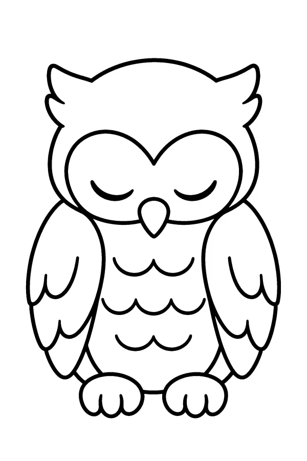 Dozing Feather Owl