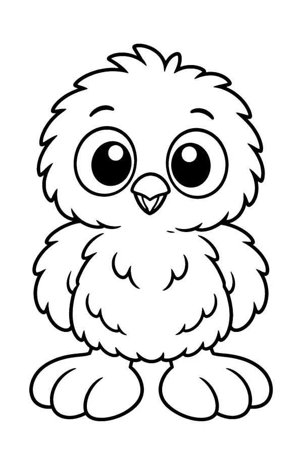 Fluffy Baby Owl