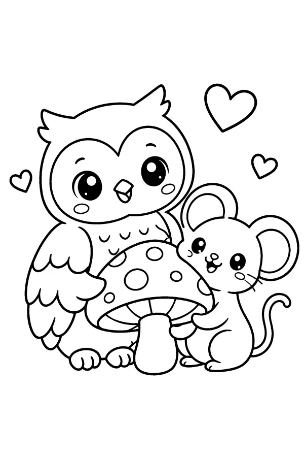 Owl And Mouse Mushroom
