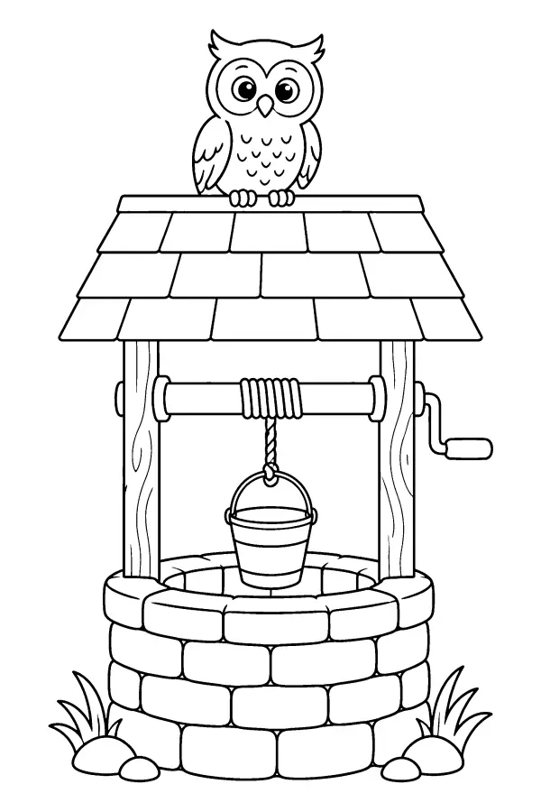 Owl At The Well