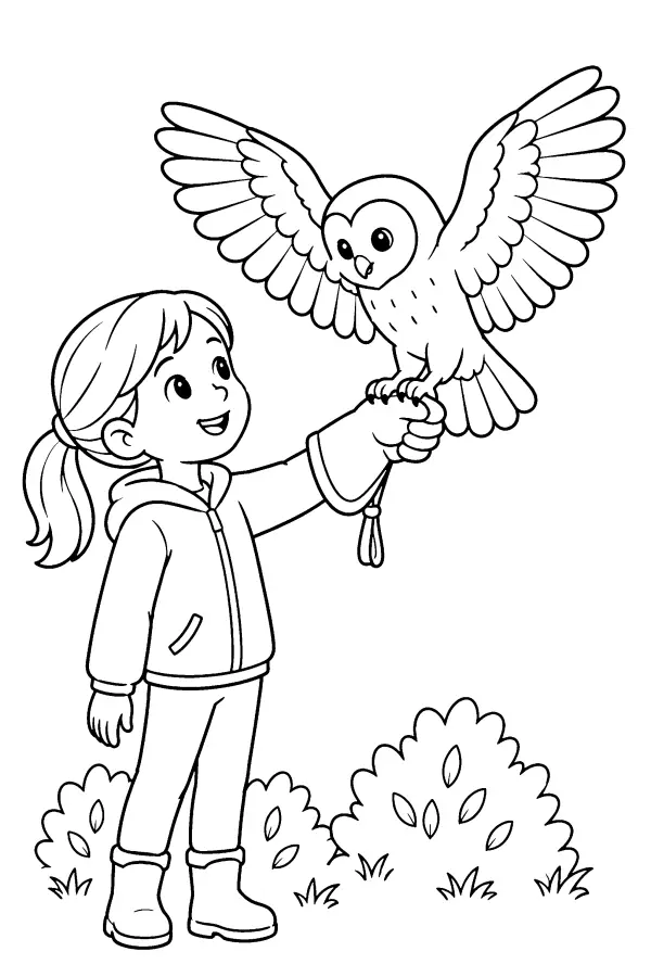 Owl On Glove
