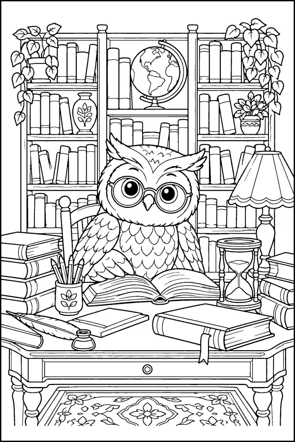 Owl Study Desk