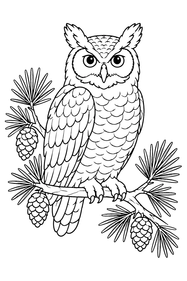 Pine Bough Owl