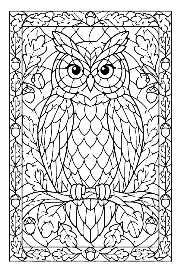 Stained Glass Owl