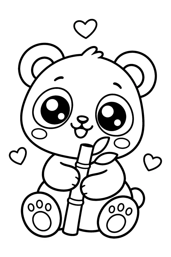 Heart Panda Hug