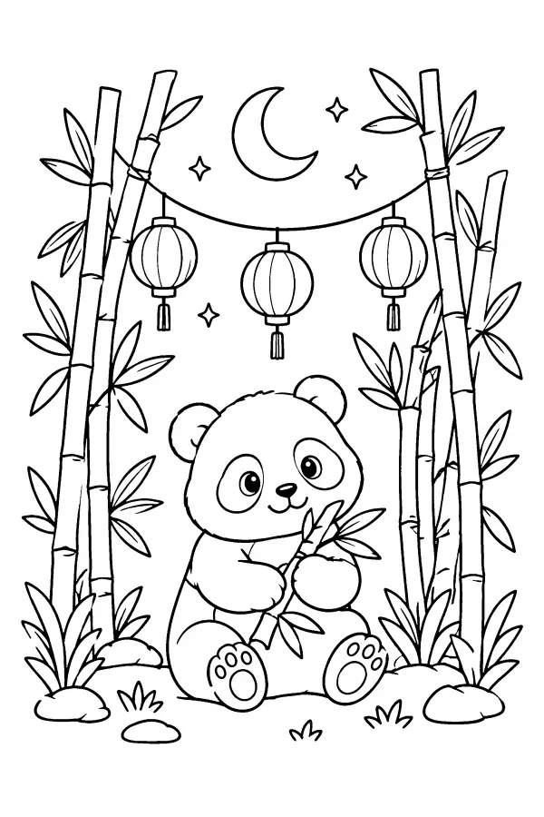 Moonlit Panda Grove