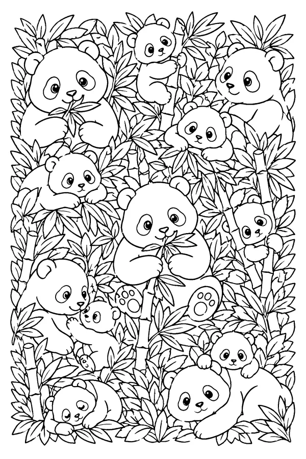 Panda Bamboo Cluster