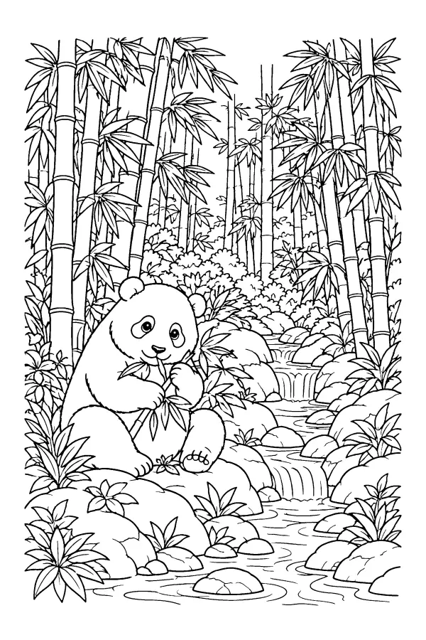 Panda Bamboo Stream