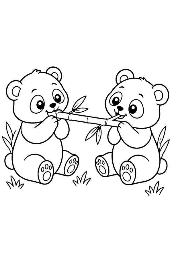 Panda Bamboo Tug