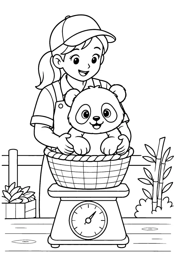 Panda Basket Weighing